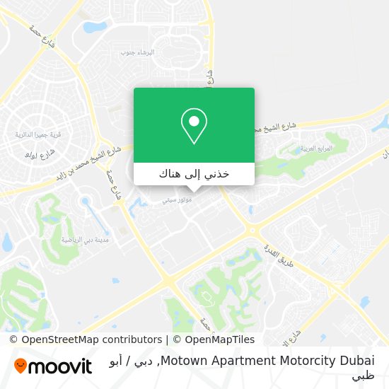 خريطة Motown Apartment Motorcity Dubai