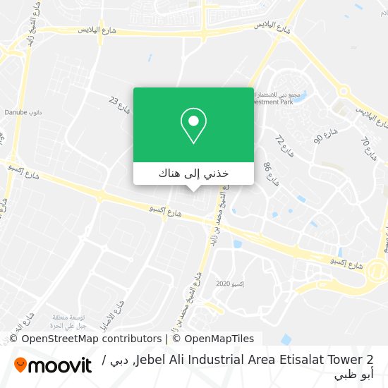 خريطة Jebel Ali Industrial Area Etisalat Tower 2