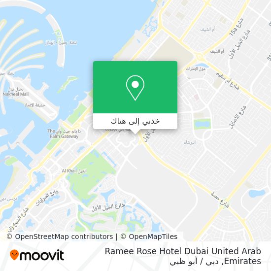 خريطة Ramee Rose Hotel Dubai United Arab Emirates