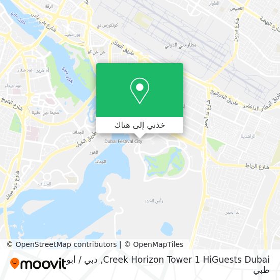 خريطة Creek Horizon Tower 1 HiGuests Dubai