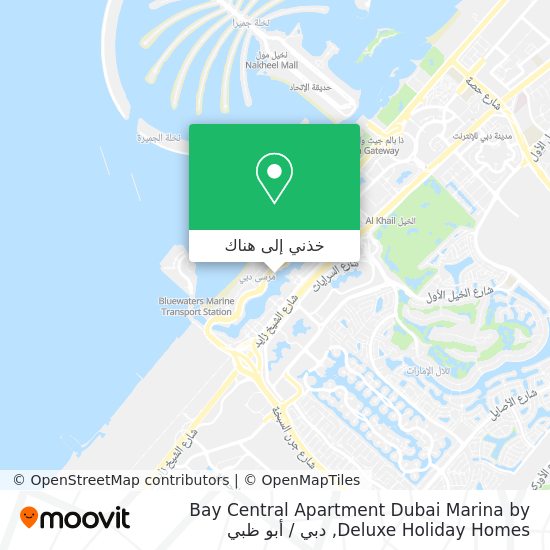 خريطة Bay Central Apartment Dubai Marina by Deluxe Holiday Homes