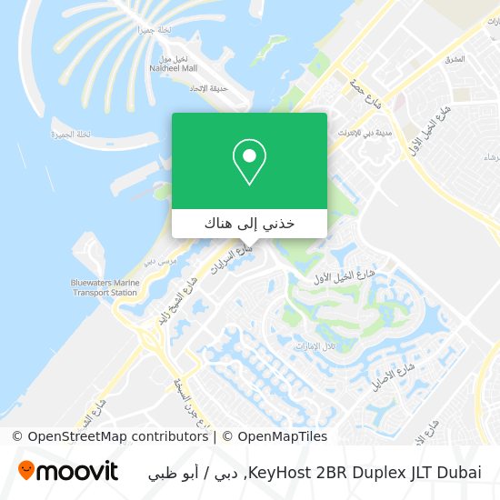 خريطة KeyHost 2BR Duplex JLT Dubai