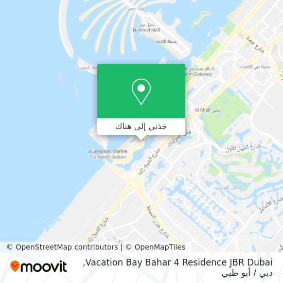 خريطة Vacation Bay Bahar 4 Residence JBR Dubai