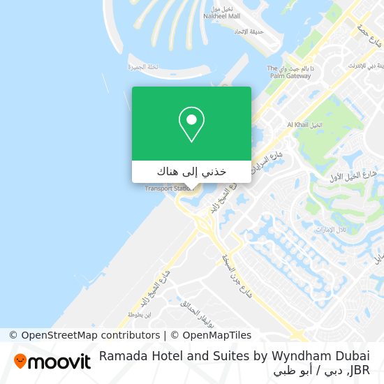 خريطة Ramada Hotel and Suites by Wyndham Dubai JBR