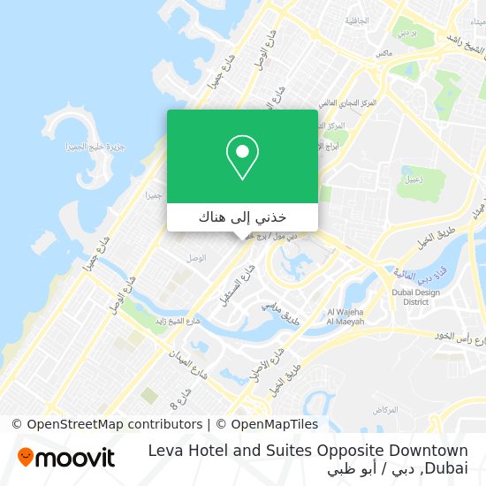 خريطة Leva Hotel and Suites Opposite Downtown Dubai