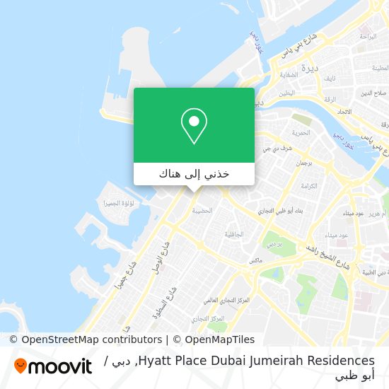 خريطة Hyatt Place Dubai Jumeirah Residences