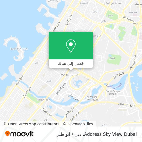 خريطة Address Sky View Dubai