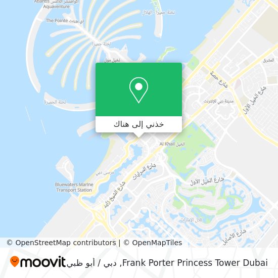 خريطة Frank Porter Princess Tower Dubai