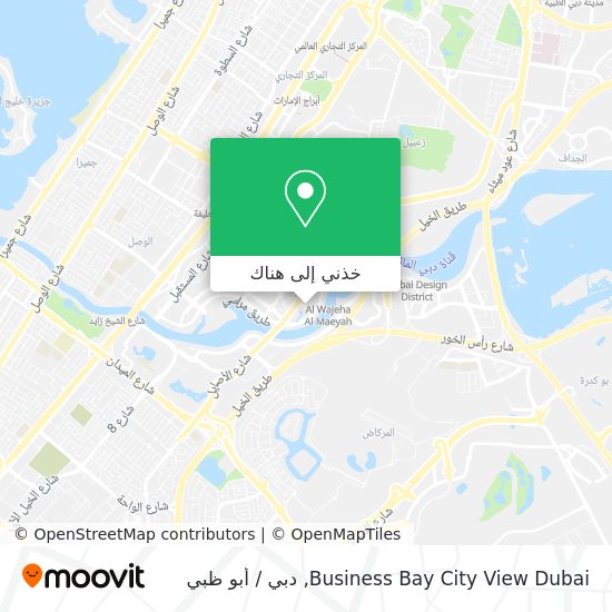 خريطة Business Bay City View Dubai