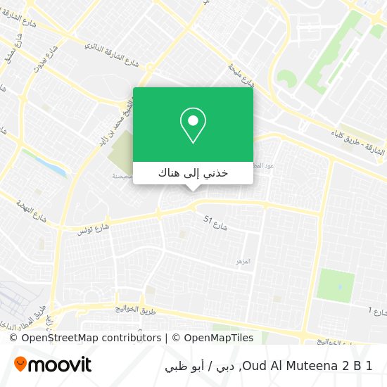 خريطة Oud Al Muteena 2 B 1