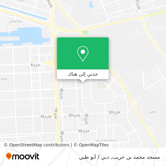 خريطة مسجد محمد بن حريب