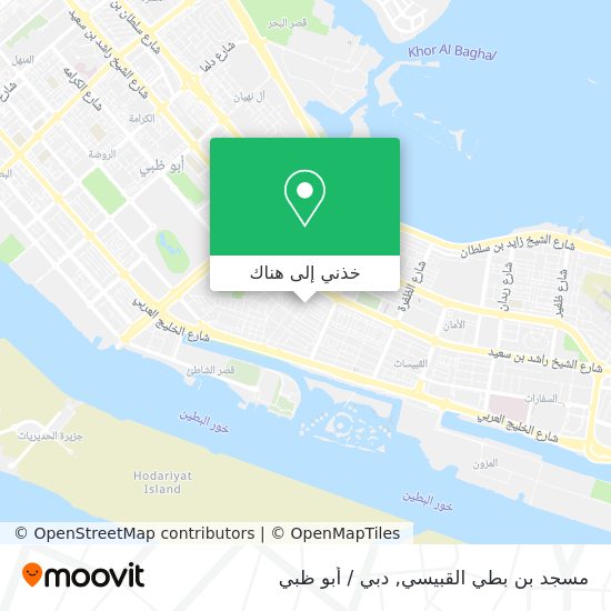 خريطة مسجد بن بطي القبيسي