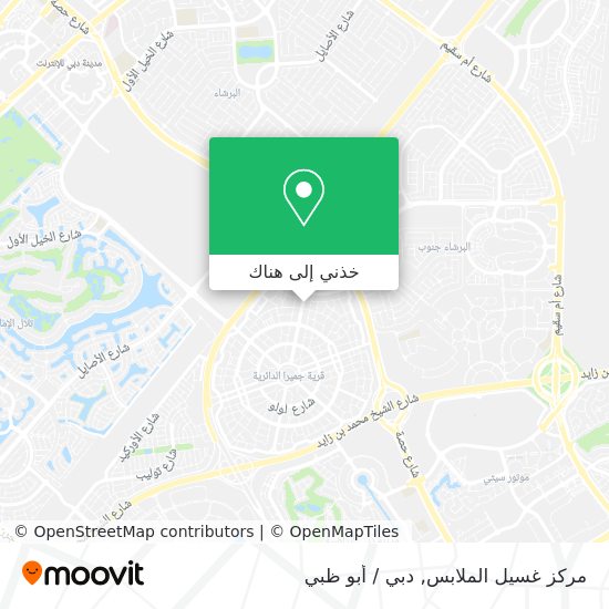 خريطة مركز غسيل الملابس