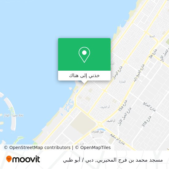 خريطة مسجد محمد بن فرج المحيربي