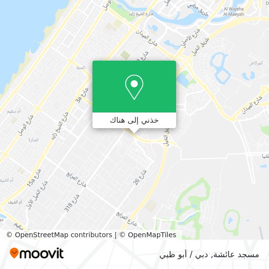 خريطة مسجد عائشة