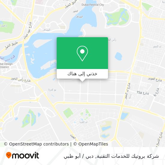 خريطة شركة بروتيك للخدمات التقنية