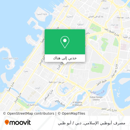 خريطة مصرف أبوظبي الإسلامي