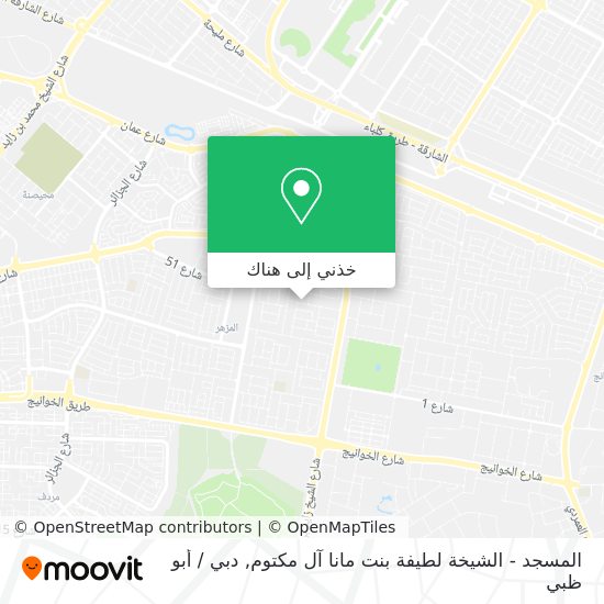خريطة المسجد - الشيخة لطيفة بنت مانا آل مكتوم