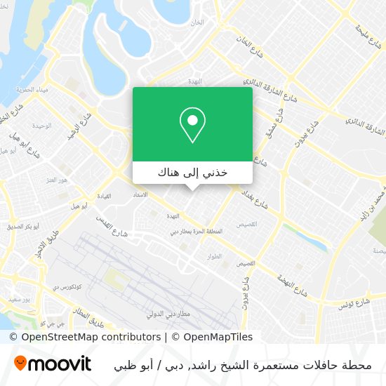 خريطة محطة حافلات مستعمرة الشيخ راشد