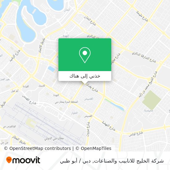 خريطة شركة الخليج للانابيب والصناعات