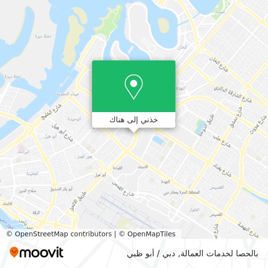 خريطة بالحصا لخدمات العمالة