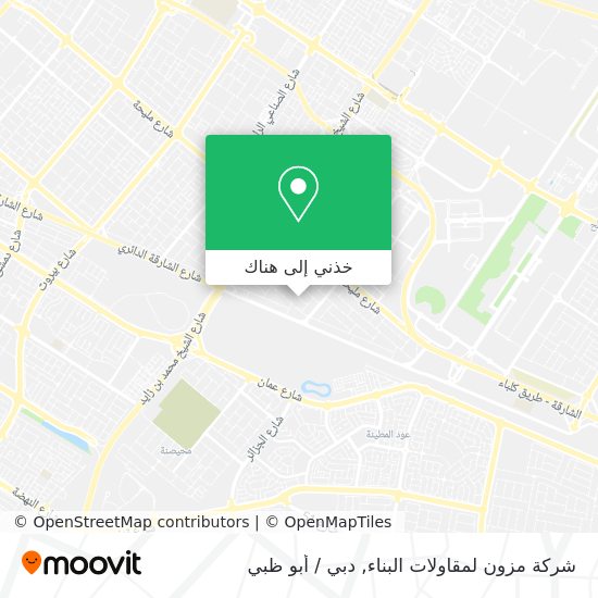 خريطة شركة مزون لمقاولات البناء