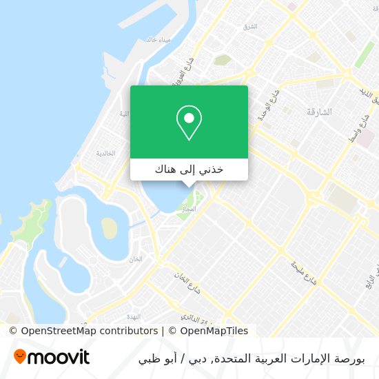 خريطة بورصة الإمارات العربية المتحدة