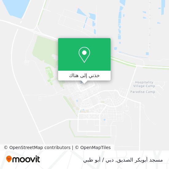 خريطة مسجد أبوبكر الصديق