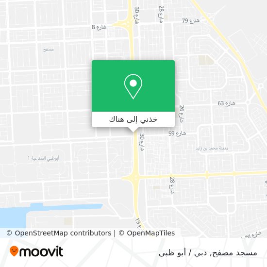 خريطة مسجد مصفح