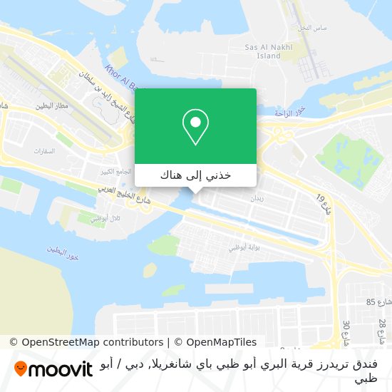 خريطة فندق تريدرز قرية البري أبو ظبي باي شانغريلا