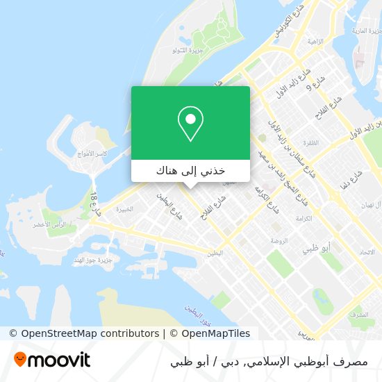 خريطة مصرف أبوظبي الإسلامي