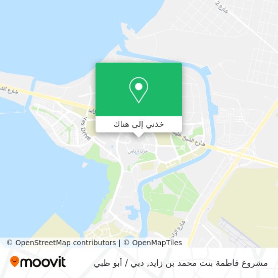 خريطة مشروع فاطمة بنت محمد بن زايد