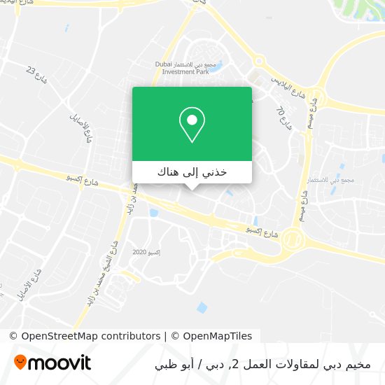 خريطة مخيم دبي لمقاولات العمل 2