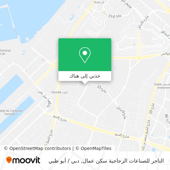 خريطة التاجر للصناعات الزجاجية سكن عمال