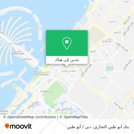 خريطة بنك أبو ظبي التجاري