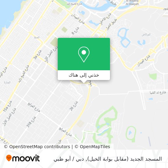 خريطة المسجد الجديد (مقابل بوابة الخيل)