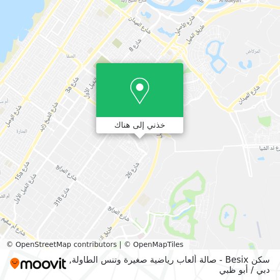 خريطة سكن Besix - صالة ألعاب رياضية صغيرة وتنس الطاولة