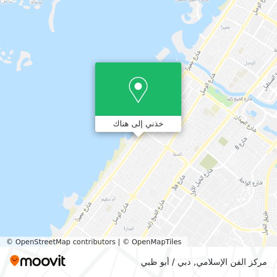 خريطة مركز الفن الإسلامي