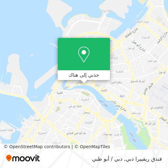 خريطة فندق ريفييرا دبي