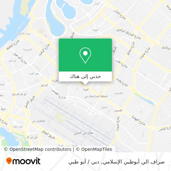 خريطة صراف الي أبوظبي الإسلامي