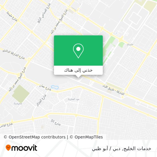 خريطة خدمات الخليج