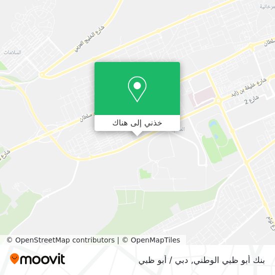 خريطة بنك أبو ظبي الوطني