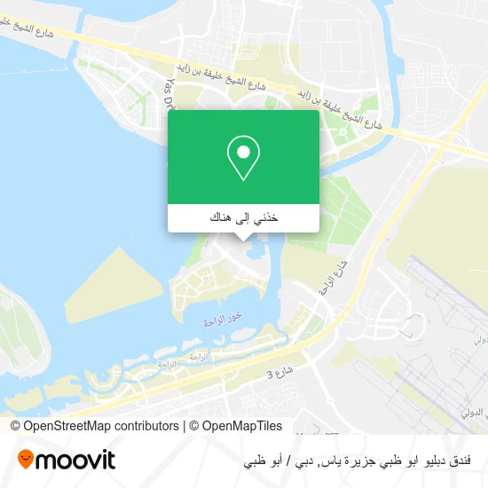 خريطة فندق دبليو ابو ظبي جزيرة ياس