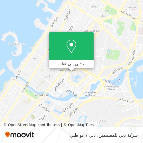 خريطة شركة دبي للمصممين