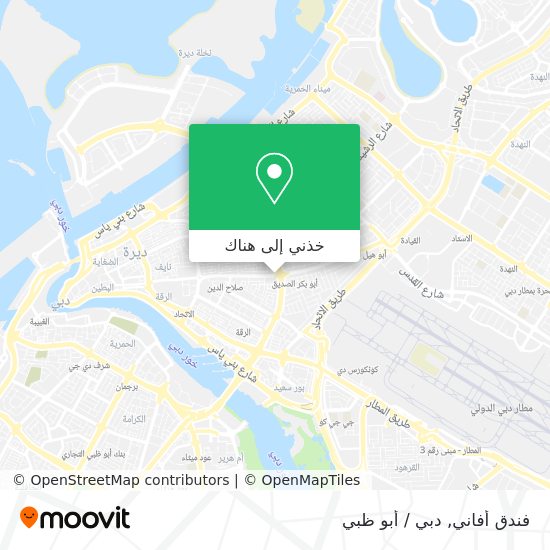 خريطة فندق أفاني