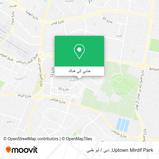 خريطة Uptown Mirdif Park