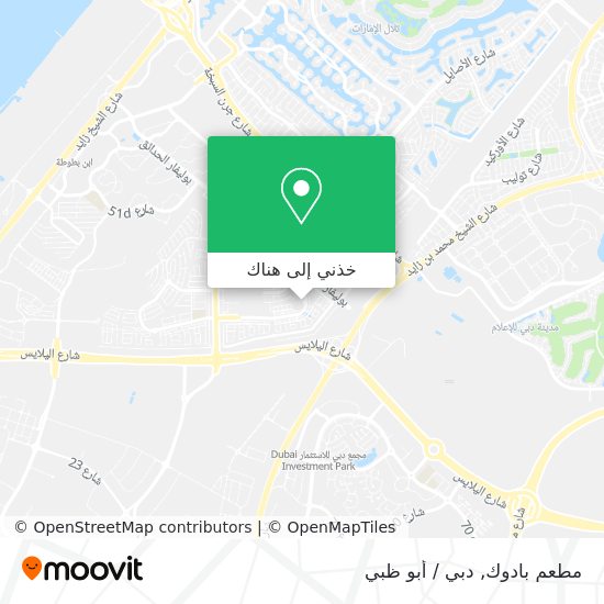 خريطة مطعم بادوك