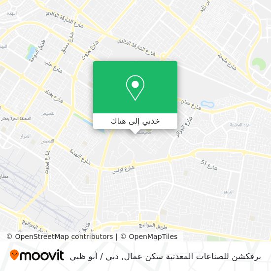 خريطة برفكشن للصناعات المعدنية سكن عمال