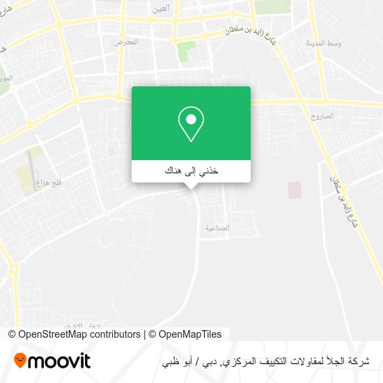 خريطة شركة الجلأ لمقاولات التكييف المركزي