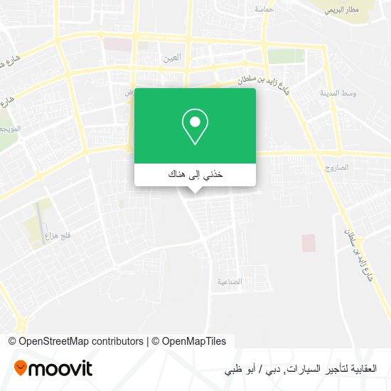 خريطة العقابية لتأجير السيارات